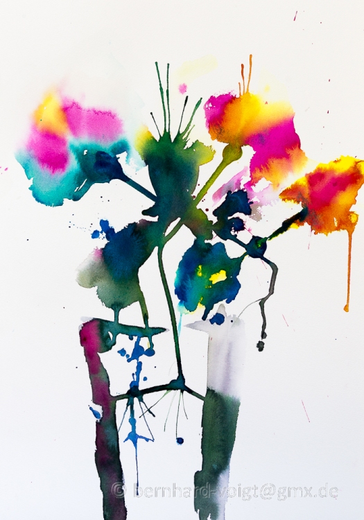 Abstrakte Sommerblumen I - Abstract Summer Flowers I